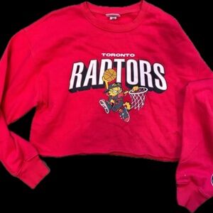 Toronto Raptors NBA Garfield collaboration crop top women’s